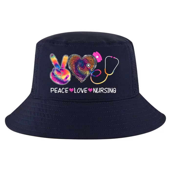 Peace Love Nursing Happy Nurse Week Day On May Great Gift Cool Comfort Performance Bucket Hat