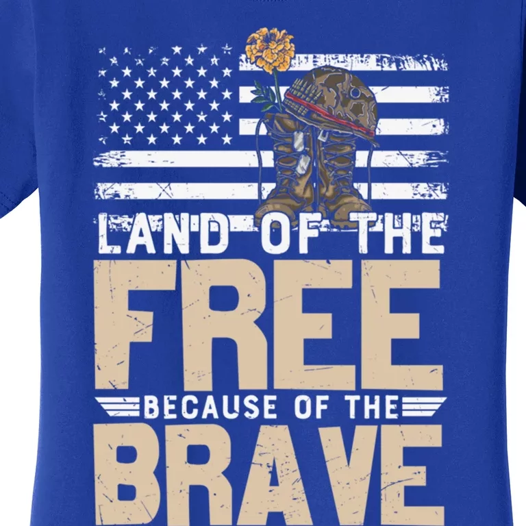 Patriot Land Of The Free Because Of The Brave Gift Women's T-Shirt