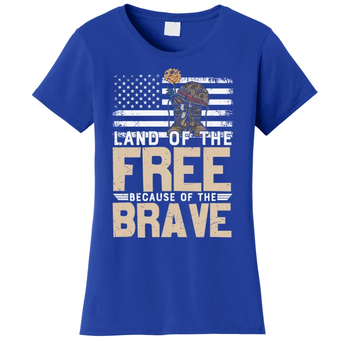 Patriot Land Of The Free Because Of The Brave Gift Women's T-Shirt