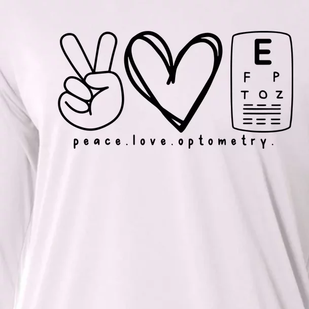 Peace Love Optometry Cooling Performance Long Sleeve Crew