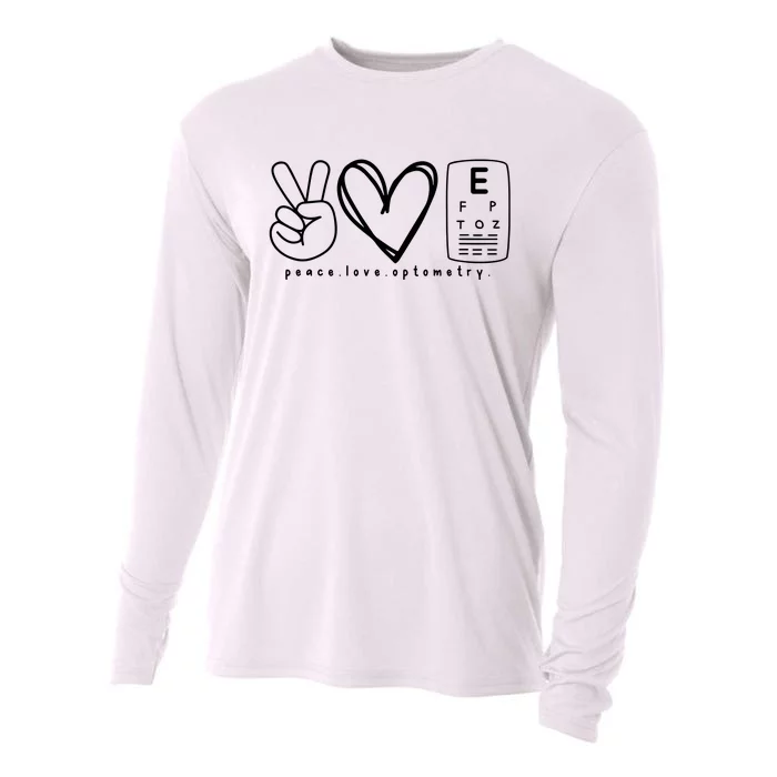 Peace Love Optometry Cooling Performance Long Sleeve Crew