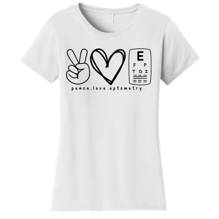 Peace Love Optometry Women's T-Shirt