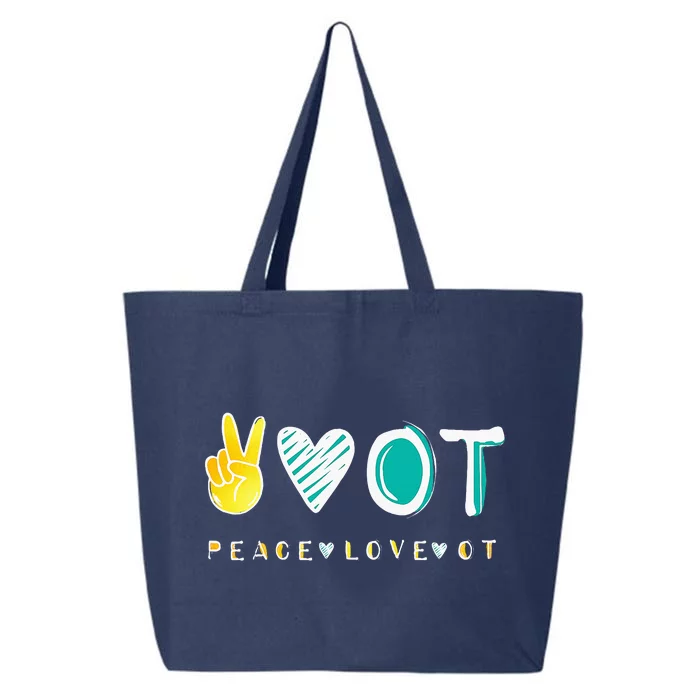 Peace Love Ot Ota Occupational Therapy 25L Jumbo Tote