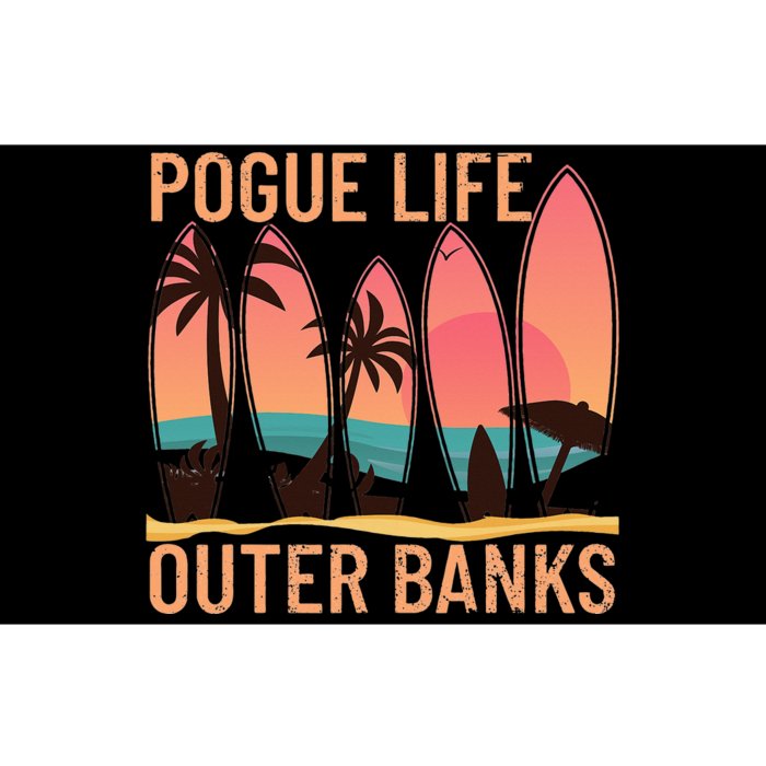 Pogue Life Outer Banks Beach Sunset Surfing Bumper Sticker