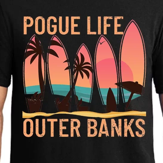 Pogue Life Outer Banks Beach Sunset Surfing Pajama Set