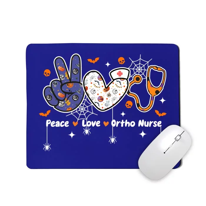 Peace Love Orthopaedic Nurse Nursing Life Halloween Costume Gift Mousepad