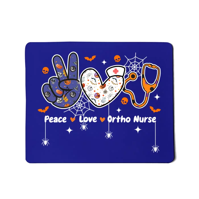 Peace Love Orthopaedic Nurse Nursing Life Halloween Costume Gift Mousepad