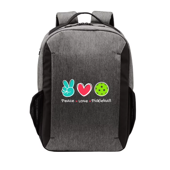 Peace Love Pickleball Court Play Loves Pickleball Vector Backpack