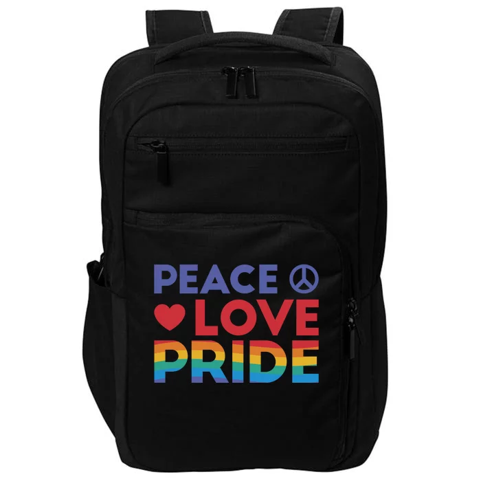 Peace Love Pride Impact Tech Backpack