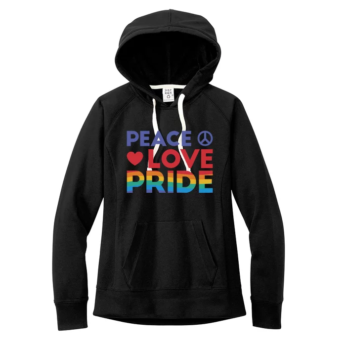 Peace Love Pride Women's Fleece Hoodie