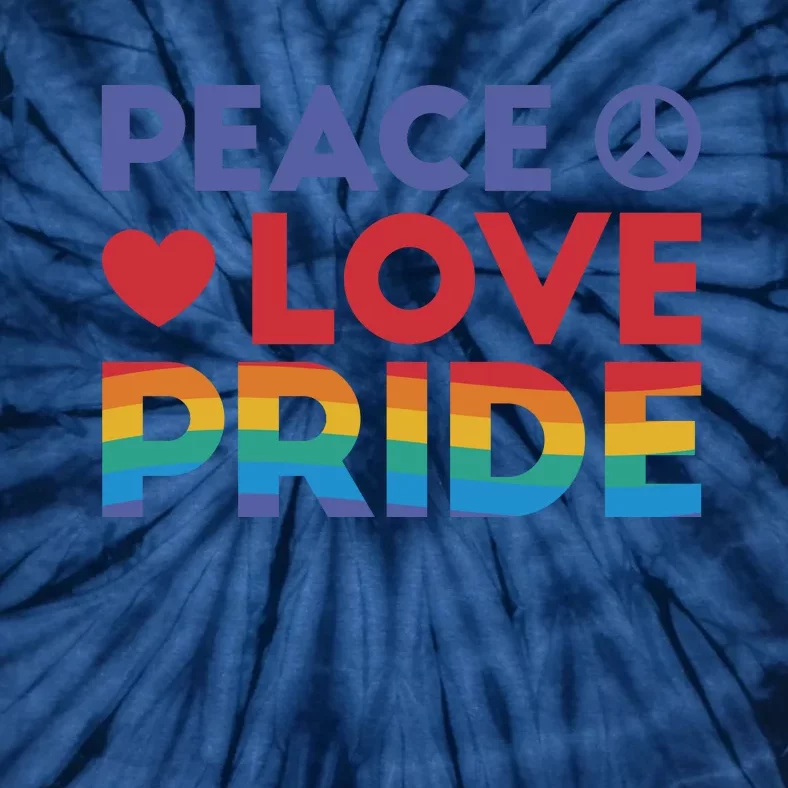 Peace Love Pride Tie-Dye T-Shirt