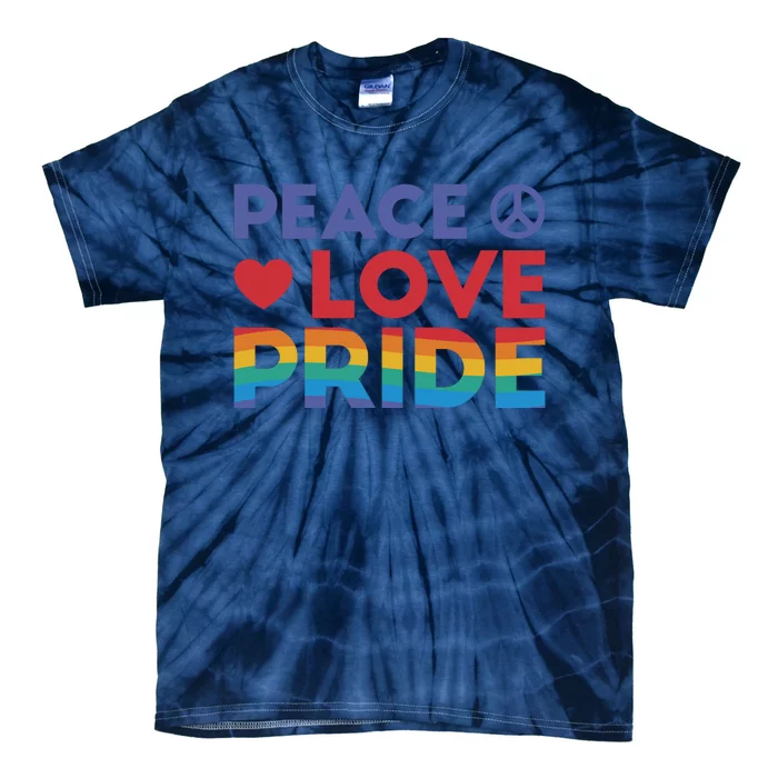 Peace Love Pride Tie-Dye T-Shirt