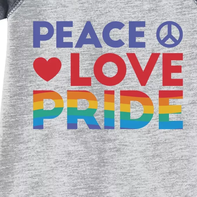 Peace Love Pride Infant Baby Jersey Bodysuit