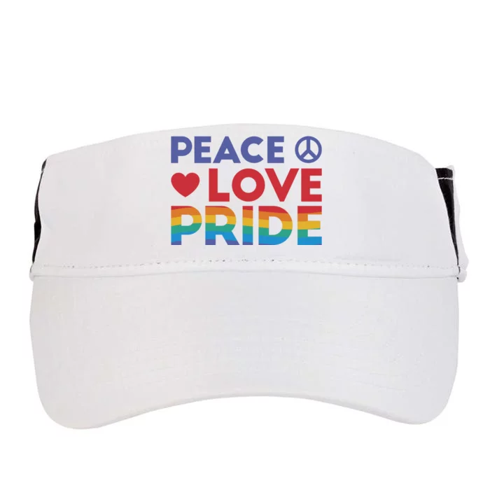 Peace Love Pride Adult Drive Performance Visor