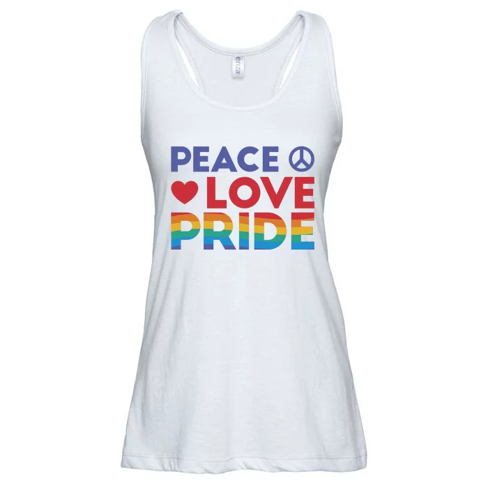 Peace Love Pride Ladies Essential Flowy Tank