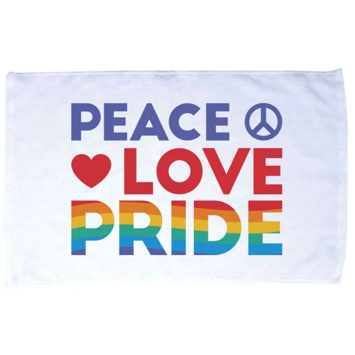 Peace Love Pride Microfiber Hand Towel