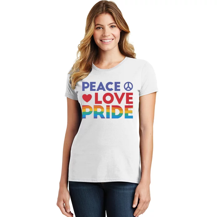 Peace Love Pride Women's T-Shirt