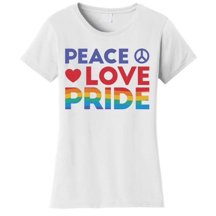 Peace Love Pride Women's T-Shirt