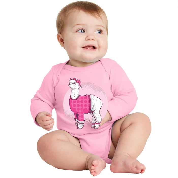 Pajama Llama Baby Long Sleeve Bodysuit