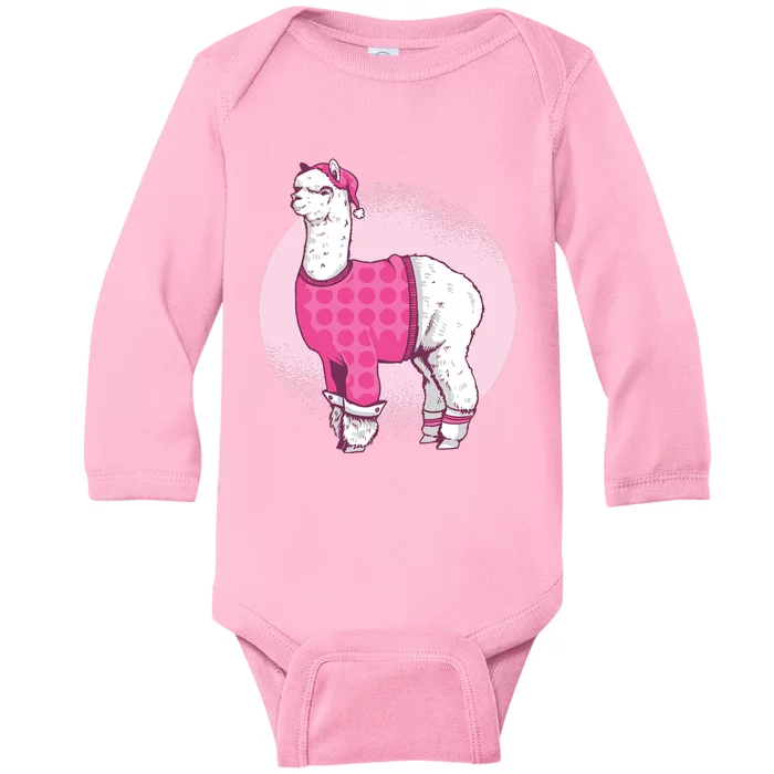 Pajama Llama Baby Long Sleeve Bodysuit