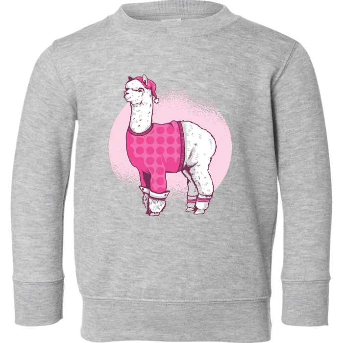 Pajama Llama Toddler Sweatshirt