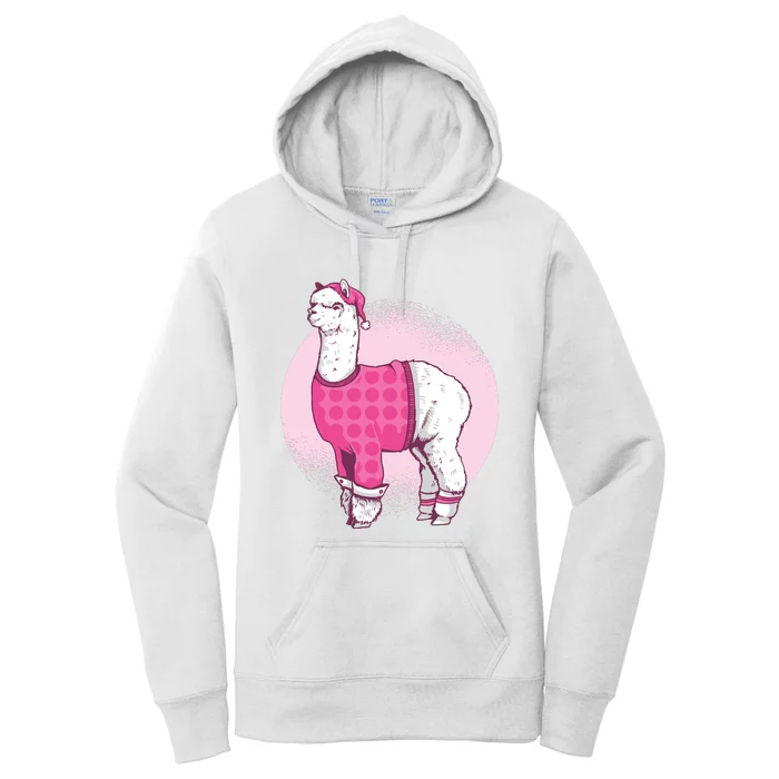 Pajama Llama Women's Pullover Hoodie