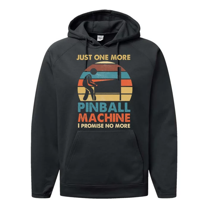 Pinball Lovers Pub Sports Pinball Performance Fleece Hoodie