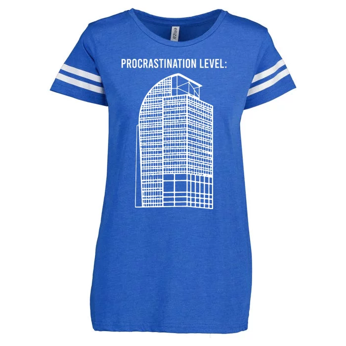 Procrastination Level Enza Ladies Jersey Football T-Shirt