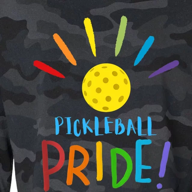 Pickleball LGBT Pride Cropped Pullover Crew