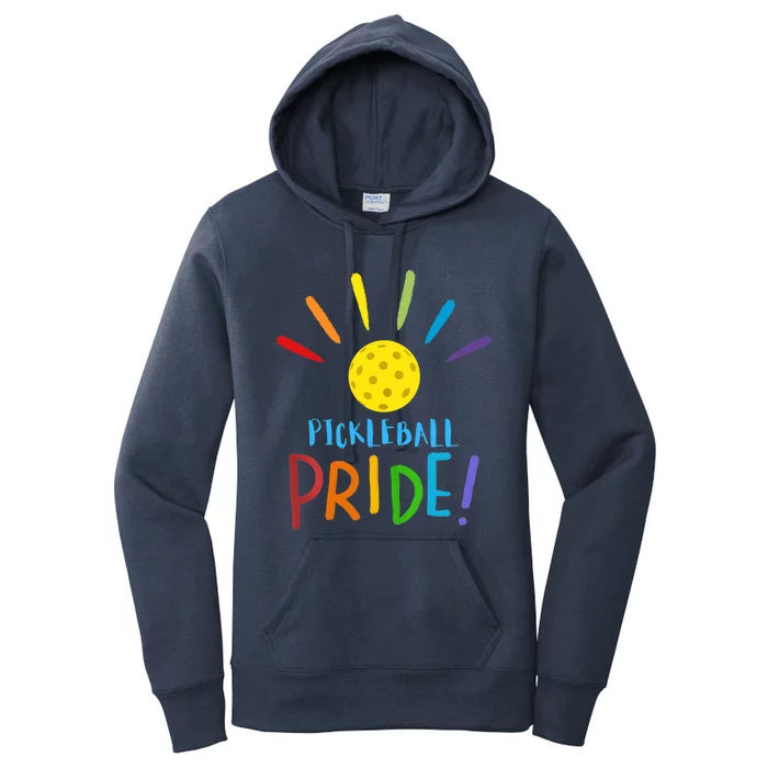 Pickleball LGBT Pride Women's Pullover Hoodie