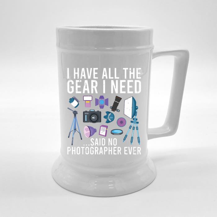 Photography Lover Photographer Tee Photography Front & Back Beer Stein