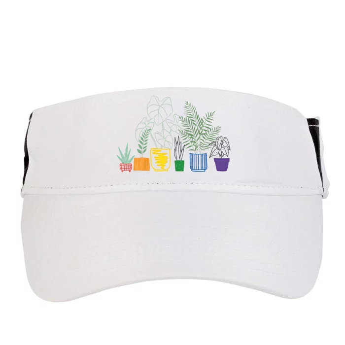 Plant LGBTQ Pride Gender Neutral Cute Pride Month LGBTQ Ally Subtle Adult Drive Performance Visor