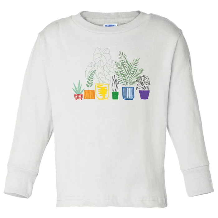 Plant LGBTQ Pride Gender Neutral Cute Pride Month LGBTQ Ally Subtle Toddler Long Sleeve Shirt