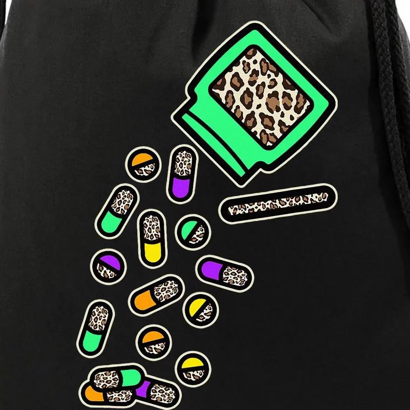 Pharmacist Leopard Pharmacy Pharmacy Tech Pills Healthcare Drawstring Bag