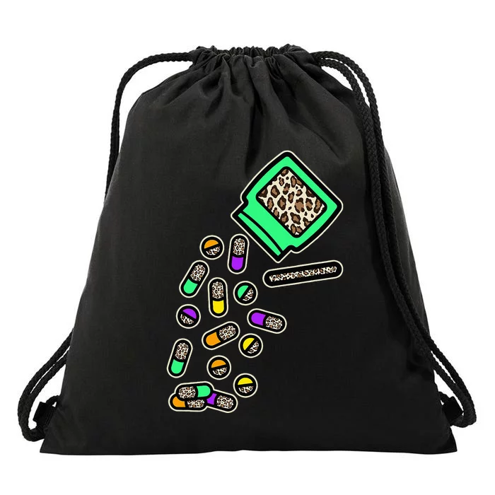 Pharmacist Leopard Pharmacy Pharmacy Tech Pills Healthcare Drawstring Bag