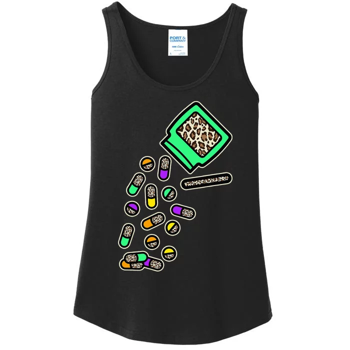 Pharmacist Leopard Pharmacy Pharmacy Tech Pills Healthcare Ladies Essential Tank