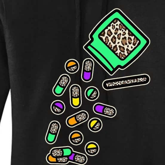 Pharmacist Leopard Pharmacy Pharmacy Tech Pills Healthcare Women's Pullover Hoodie