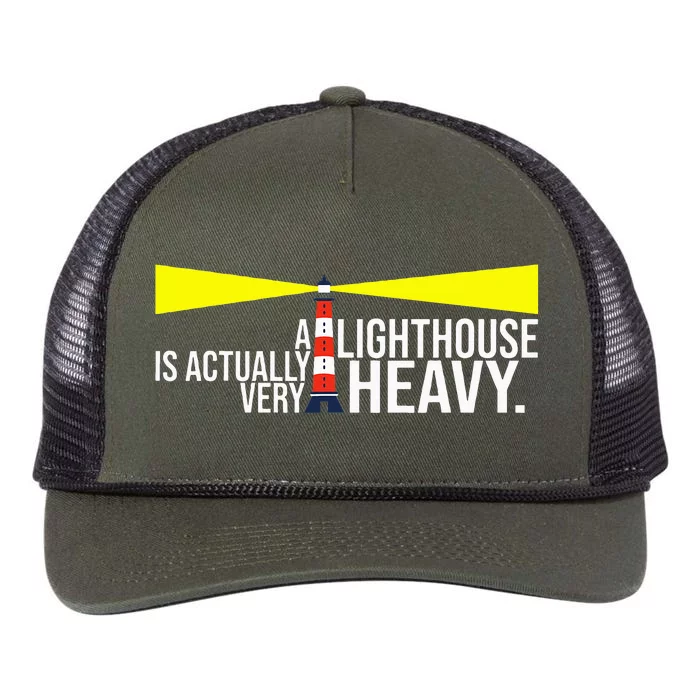 Punny Lighthouse Retro Rope Trucker Hat Cap