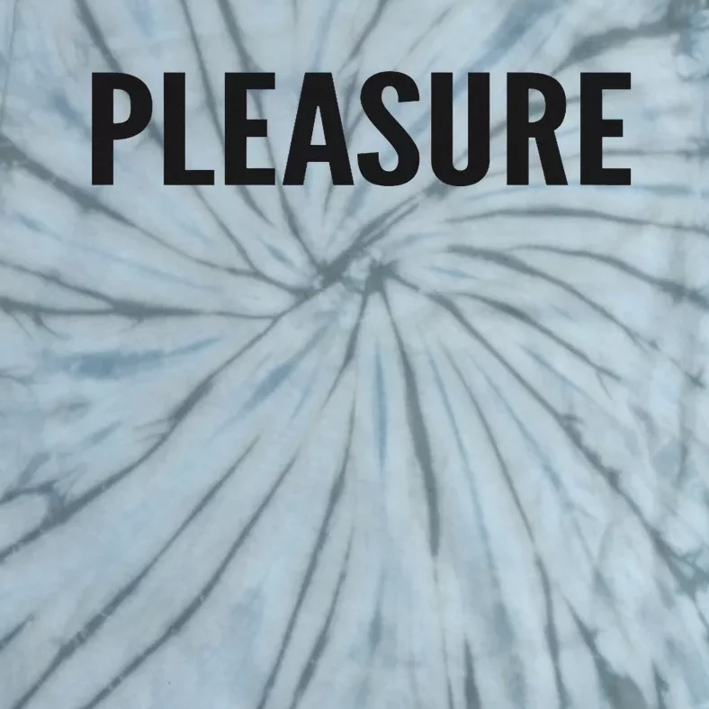 Pleasure Letter Printed White Tie-Dye T-Shirt