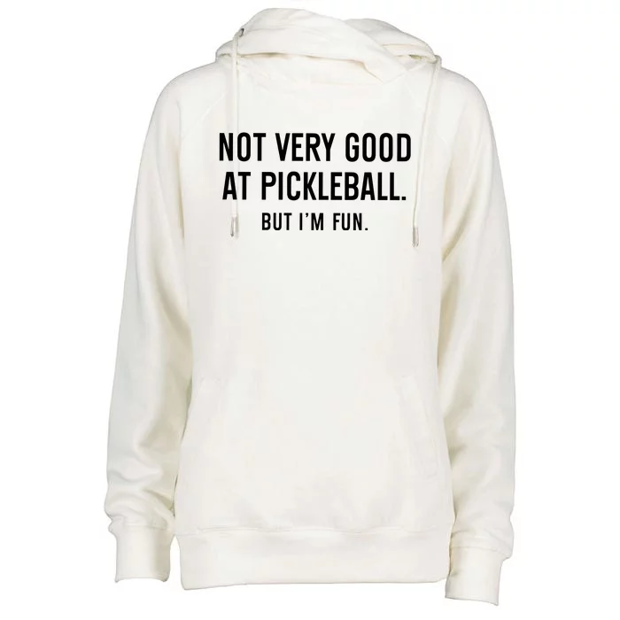 Pickleball Lover Womens Funnel Neck Pullover Hood