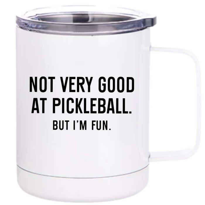 Pickleball Lover Front & Back 12oz Stainless Steel Tumbler Cup