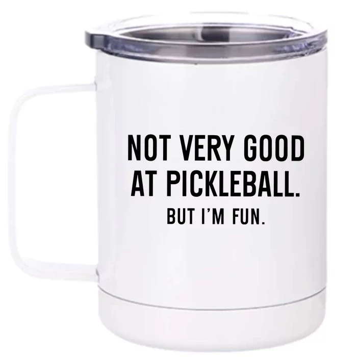 Pickleball Lover Front & Back 12oz Stainless Steel Tumbler Cup