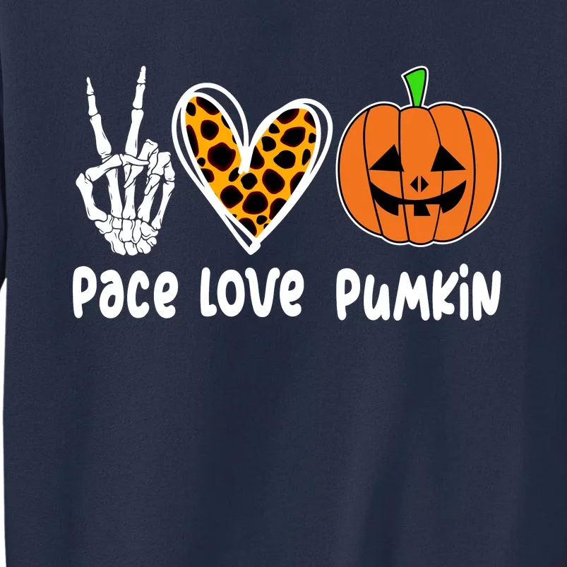 Pace Love Pumkin Halloween Love Heart Skeleton Peace Pumpkins Sweatshirt