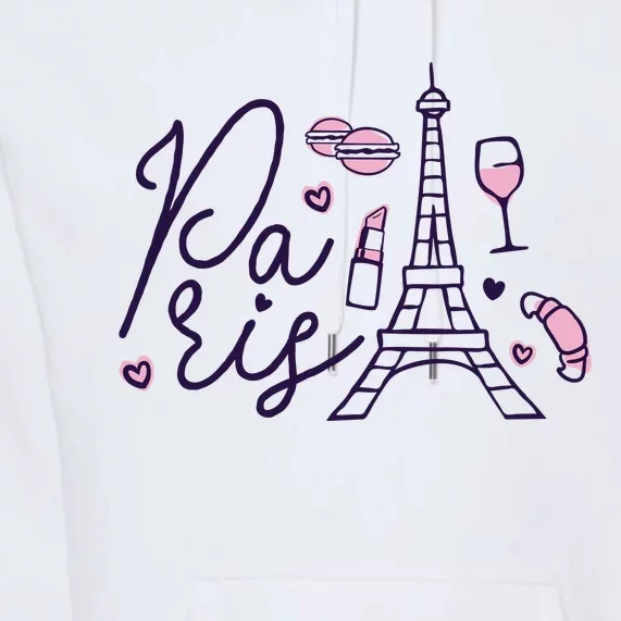 Paris Lettering Premium Hoodie