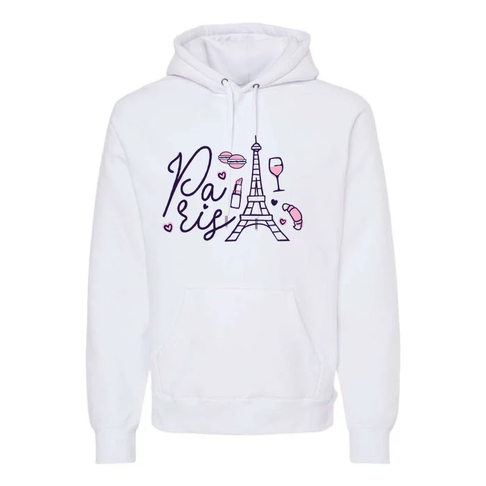 Paris Lettering Premium Hoodie