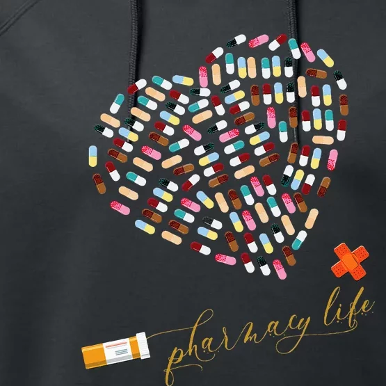 Pharmacy Life Pharmacist Heart Happy Valentine's Day Outfits Performance Fleece Hoodie