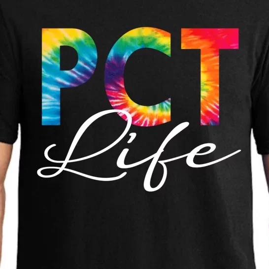 Pct Life Patient Care Technician Assistant Nurse Tie Dye Gift Pajama Set