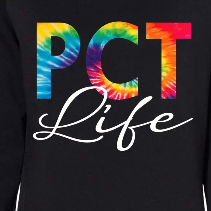 Pct Life Patient Care Technician Assistant Nurse Tie Dye Gift Womens California Wash Sweatshirt