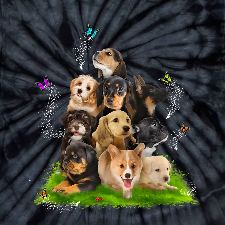 Puppy Lover Puppy Pile Cute Puppy Dog Lover Dog Tie-Dye T-Shirt