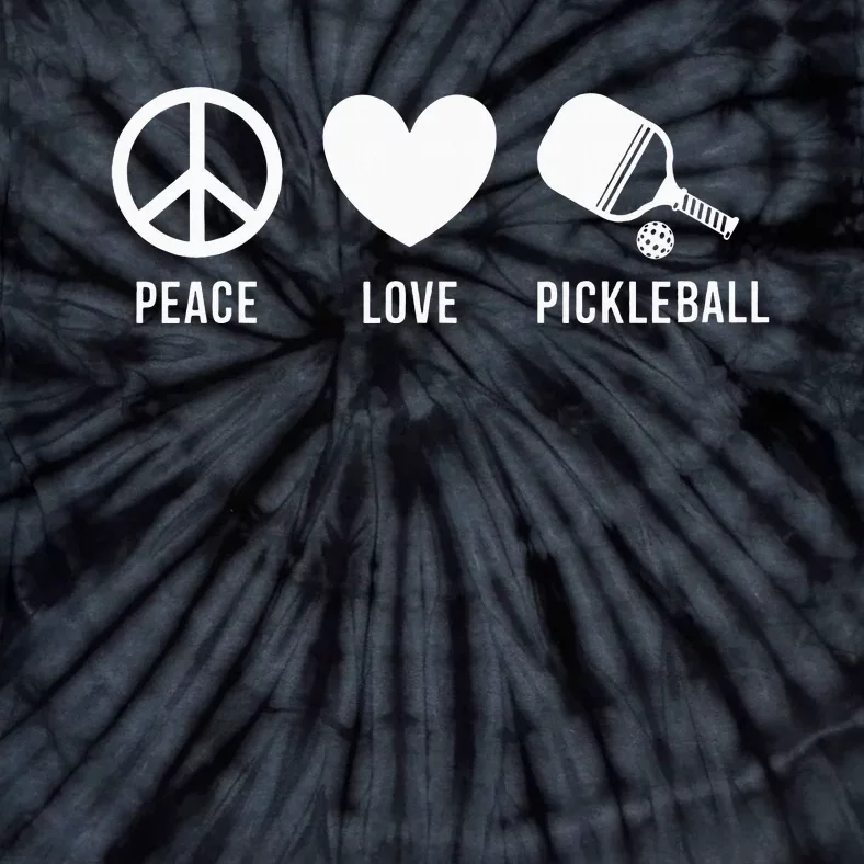 Peace Love Pickleball funny Pickleball Coach and Player Tie-Dye T-Shirt